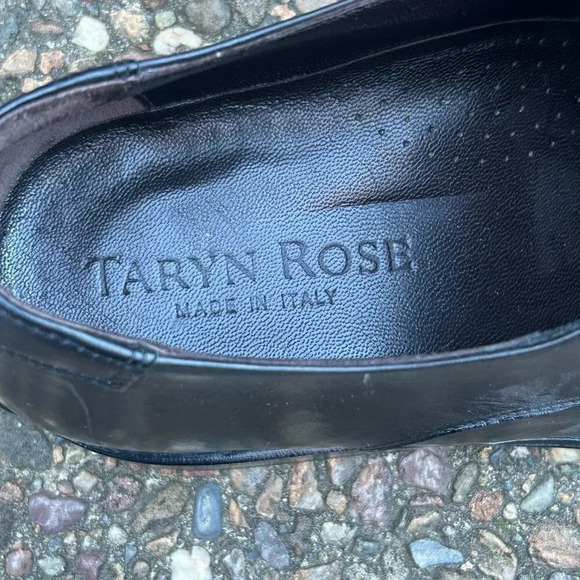Taryn Rose Black Italian Made Lace Up Oxford Shoes Size 10 main image 4